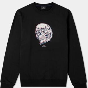 PAUL SMITH Black 3D Skull Sweatshirt